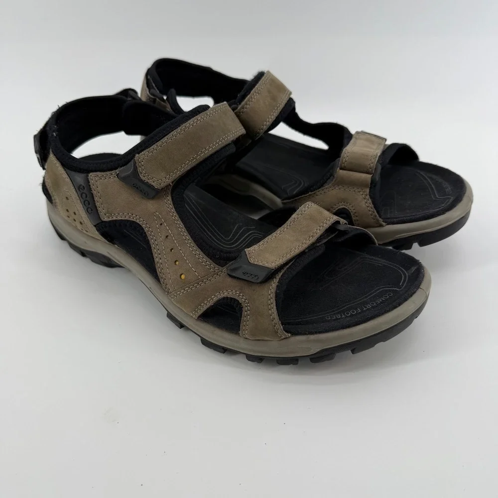 ECCO Offroad Yucatan Beige Hiking Walking Sandals‎ Mens EU 46 US 12 Gorpcore